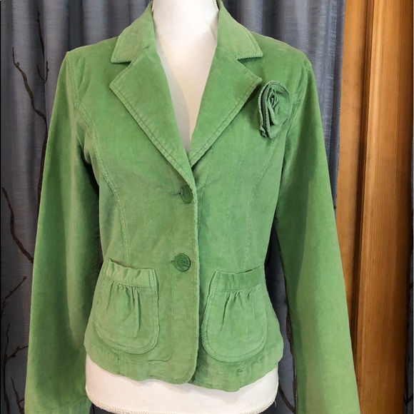 Tulle Jackets & Blazers - Tulle XL pale green corduroy jacket button closure